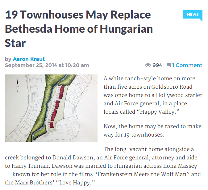 Townhouses on Goldsboro Road